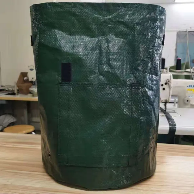 Szövött Táska Kertész Ültetési Medence Erkély Kreatív Ültetés Zöldségmedence Lehullott Levélzsák Újrahasznosító Tisztító - Image 3