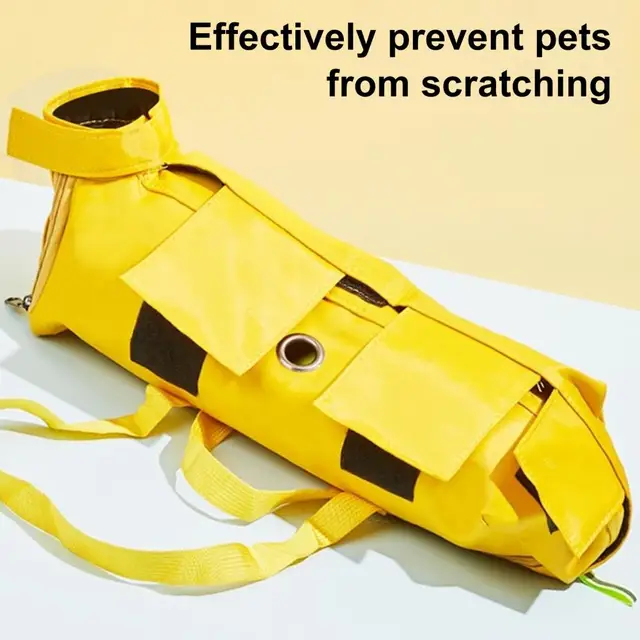 Multifunctional Breathable Cat Carrier Bag Portable Double Shoulder Anti-Scratch Bite Fixed Foldable Injection Pet Bag 4