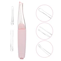Ear Spoon Luminous Wax Clip Scoop for Baby Cleansing Pink Earwax Cleaner with Light 2