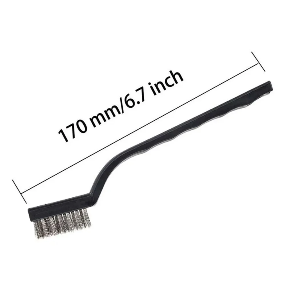 10pcs Wire Brushes Set Stainless Steel Copper Wire Brush Cleaning Brushes Rust Metal Remover For Industrial Devices Polishing 6