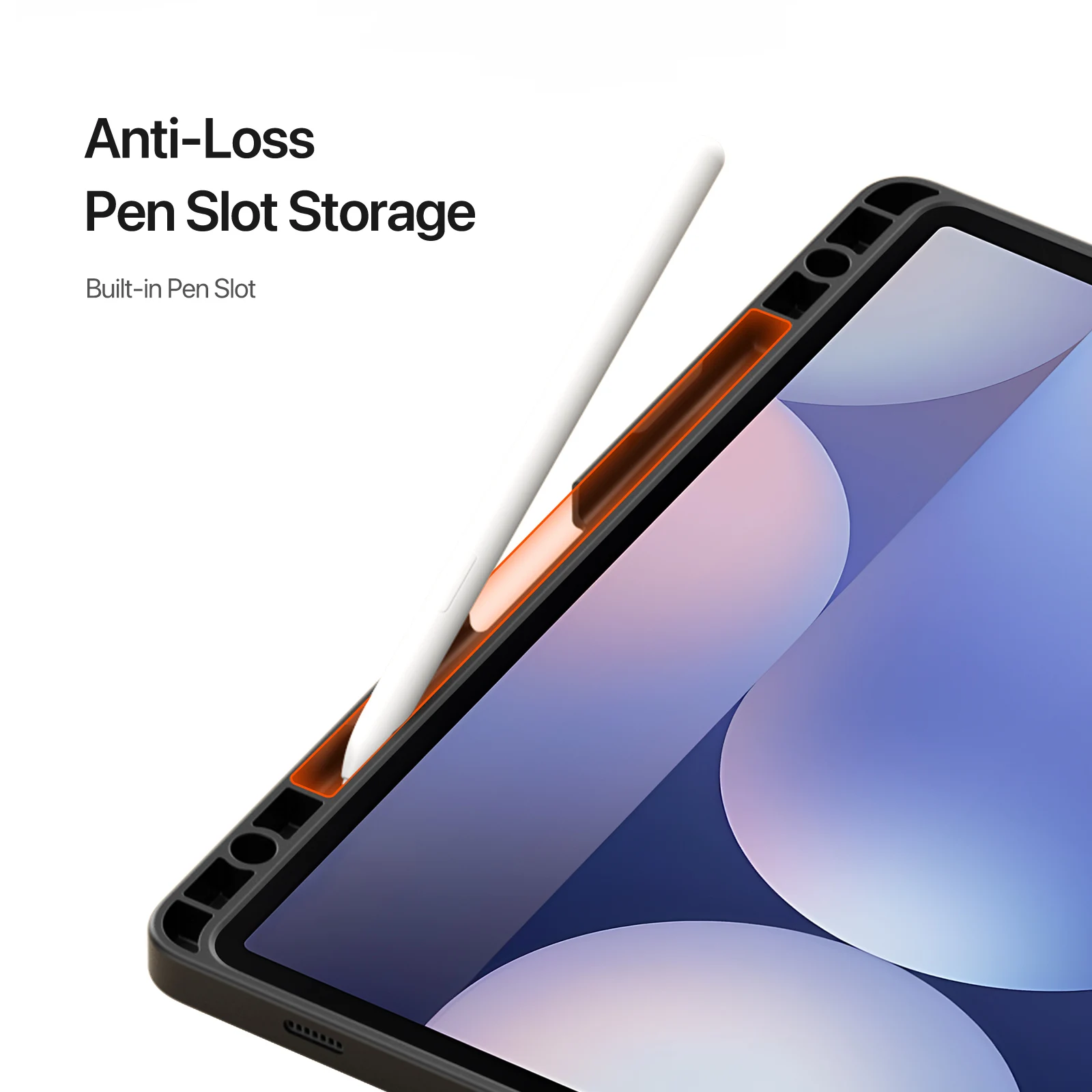 Premium Tablet Case with S Pen Holder and Multi-angle Support