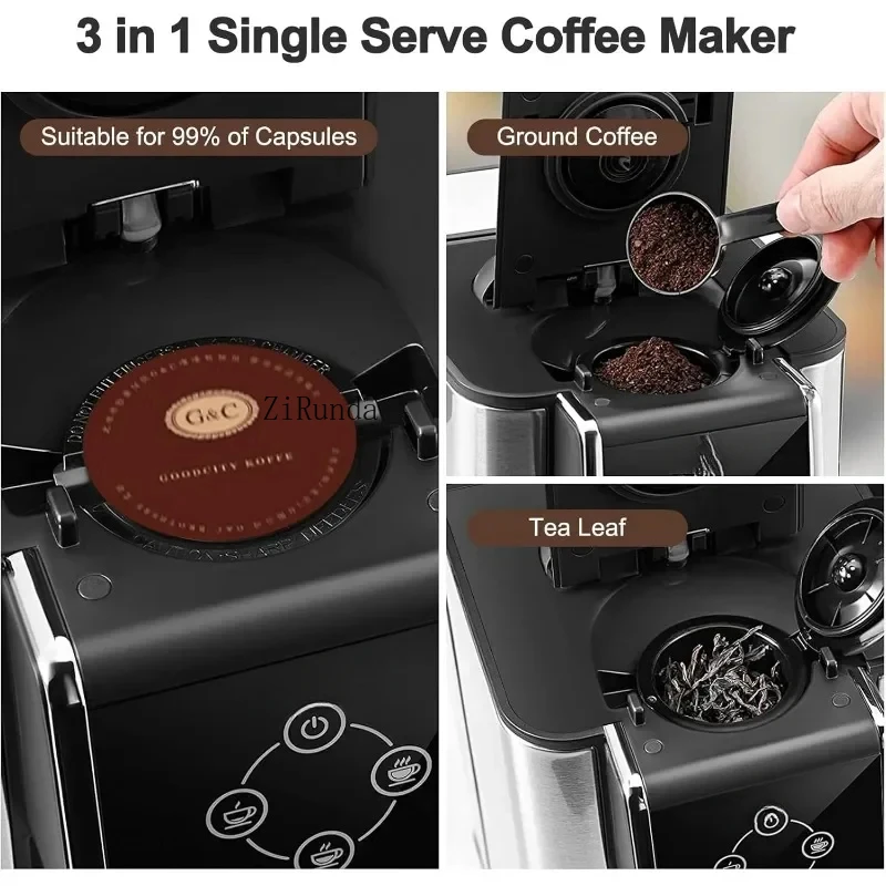Serve Coffee Maker  Brew Coffee Ground Coffee Compact  automatic machine Kitchen Appliances 6