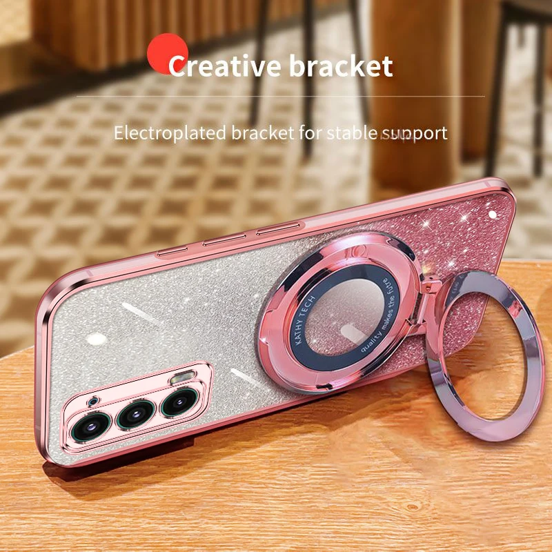 Luxury Glitter Shiny Stand TPU Bumper Phone Case