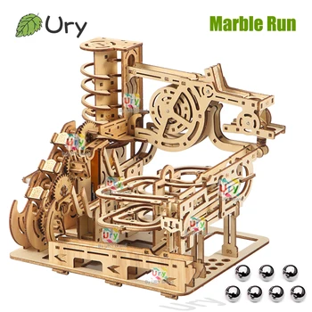 Ury 3D Wooden Marble Run Puzzle – Electric Catapult Trac 1