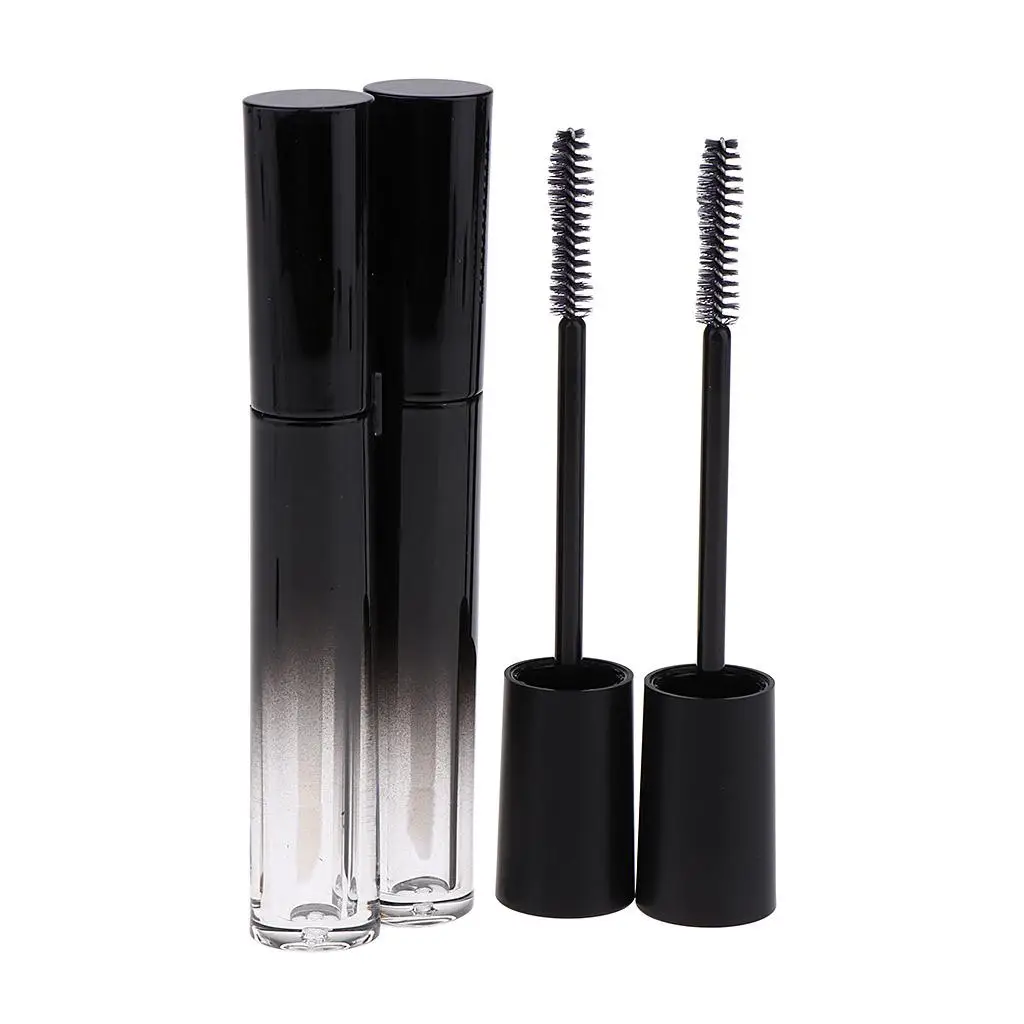 브러시가 포함된 투명한 8ml 빈 튜브 용기, 그라데이션 액체 저장 병