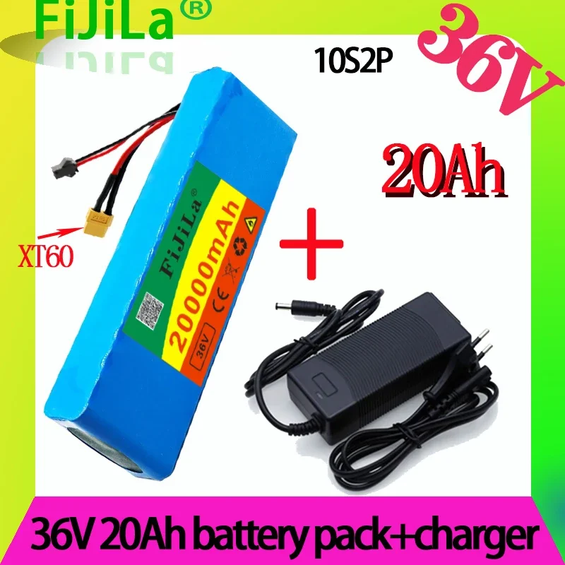 

36V 20Ah 10S2P 18650 Rechargeable Battery Pack 20000mAh,modified Bicycles,electric Vehicle 42V Protection PCB +42V Charger