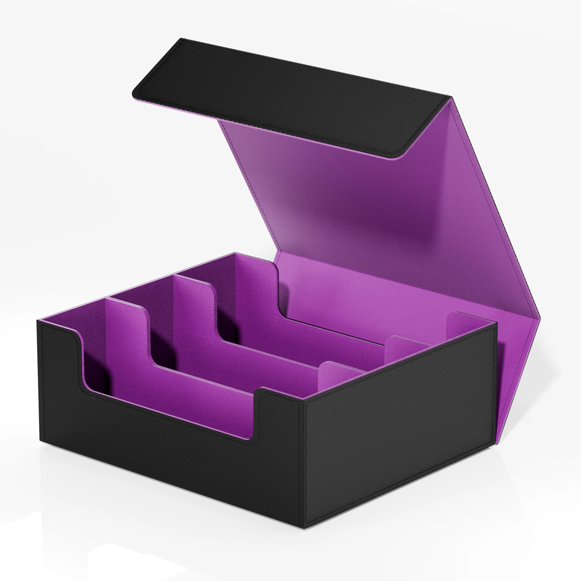 Premium TGC Deck Box - Large Capacity PU Leather Card Case with Magnetic Closure