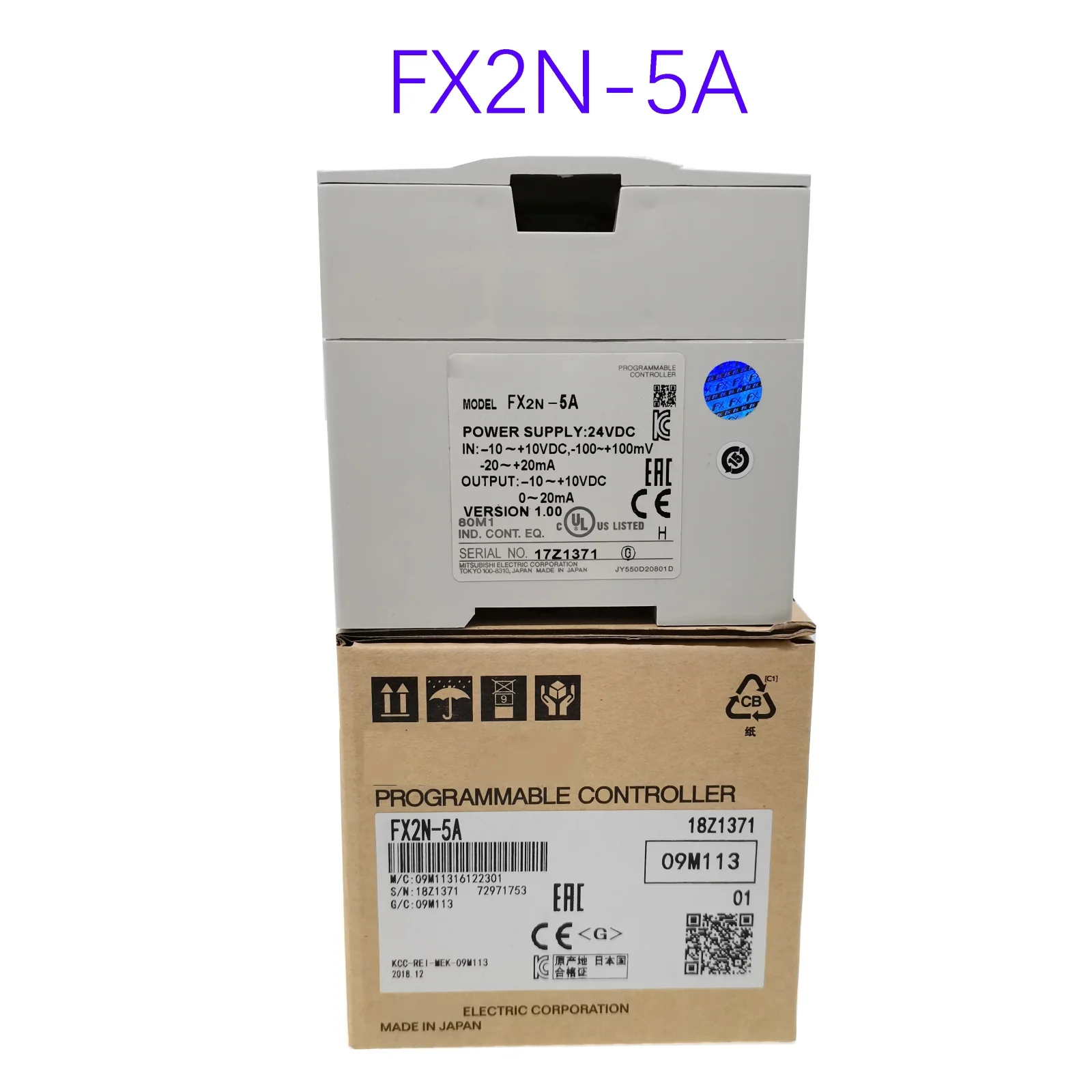 

1 шт., аналоговый модуль расширения Melsec PLC FX2N-5A FX2N5A, новый