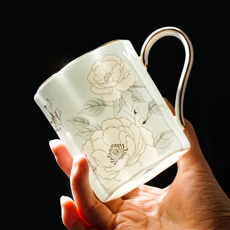 고품질 독창적인 세라믹 커피잔 커피 세트 도자기 차 세트 접시 텀블러 타니아 세라믹 식기류 유리 제품