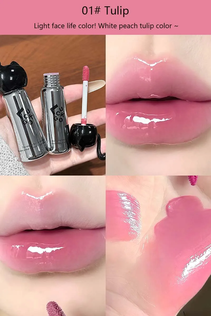 Schwarzer Spiegel Lip Glaze Feuchtigkeitsspendender Lip Tint_voghion.com
