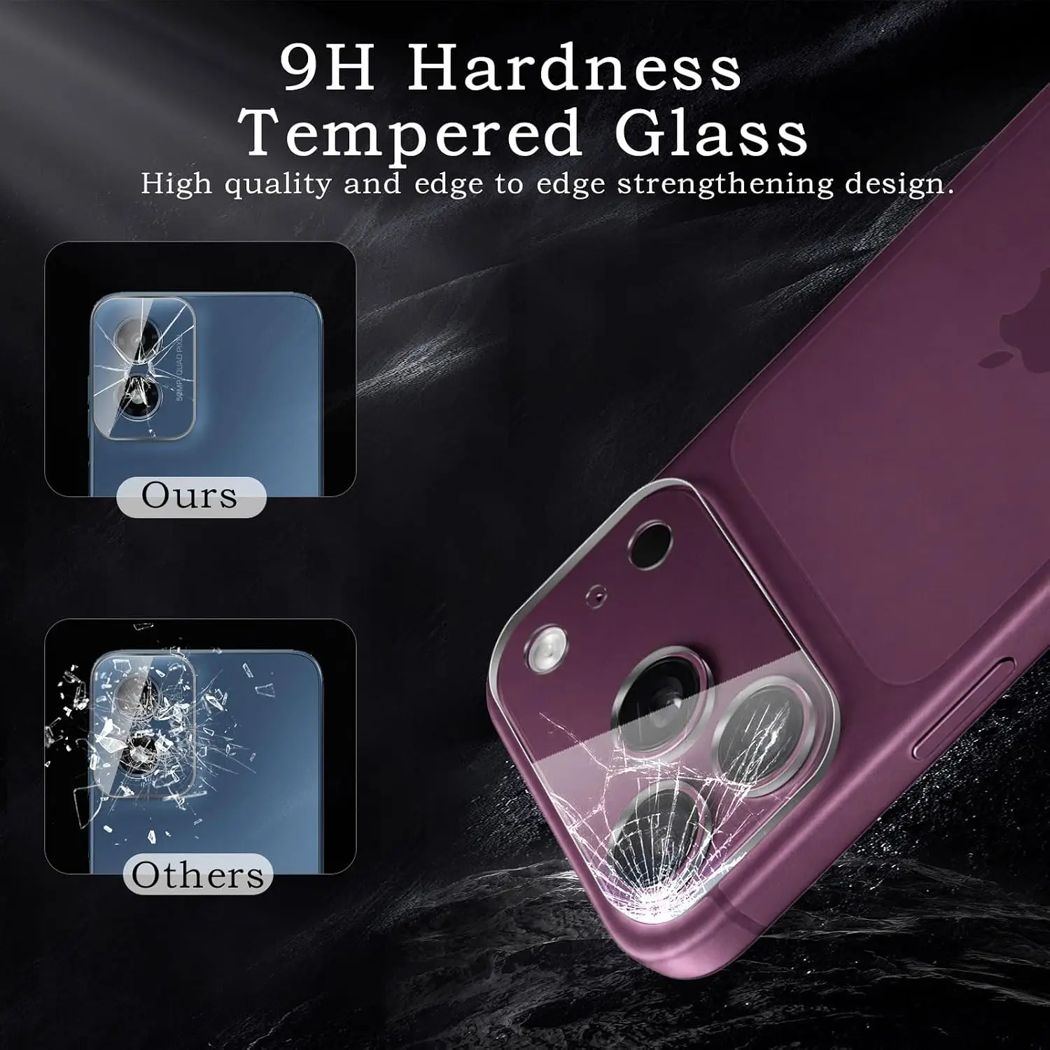 Premium Tempered Glass Camera Lens Protectors - Clear Anti-Scratch Films