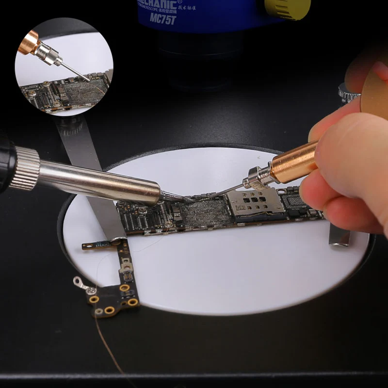 MECHANIC Spot Welding 0.01mm Fly Line Jump Wire Pen For Phone Motherboard PCB BGA Chip Fingerprint Welding Soldering Repair