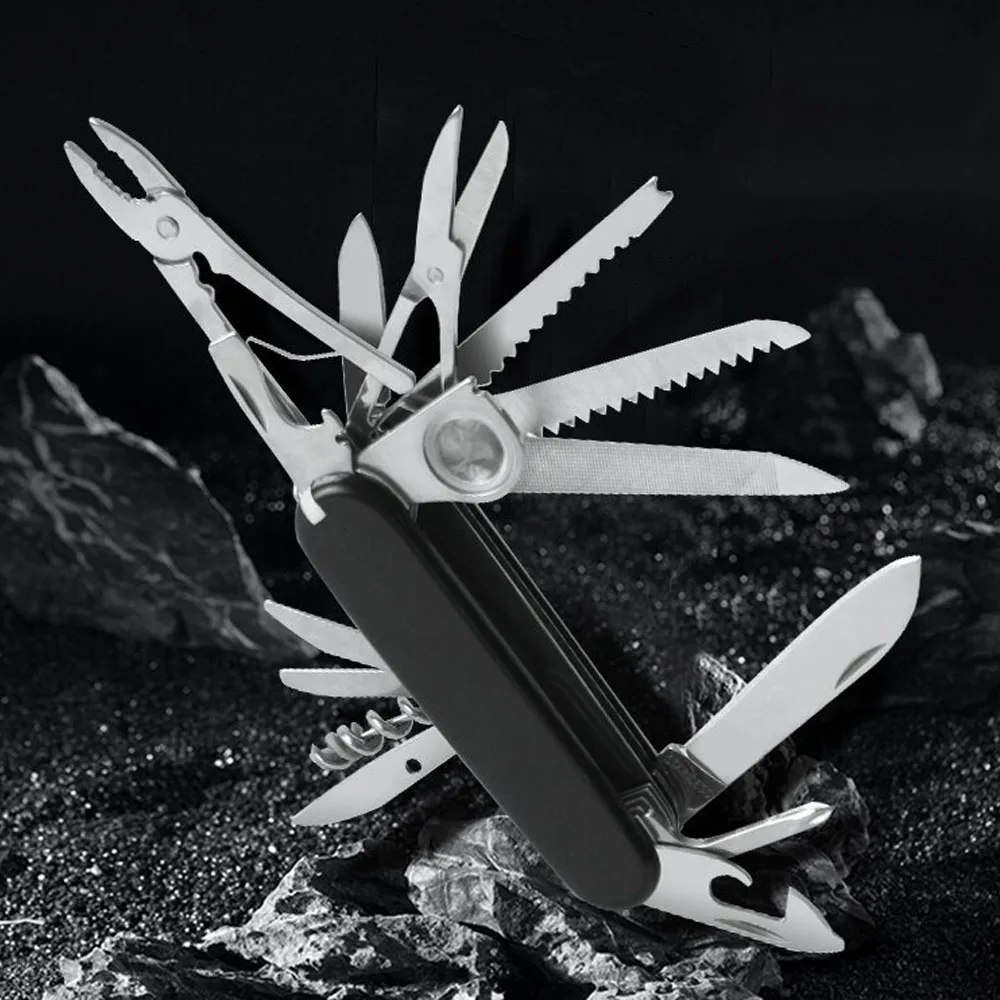 Multifunctional Pocket Knife 30 Basic Functions Multitool Swiss Hand Tools Army Knife Outdoor Camping EDC Gear Survival Knives 2