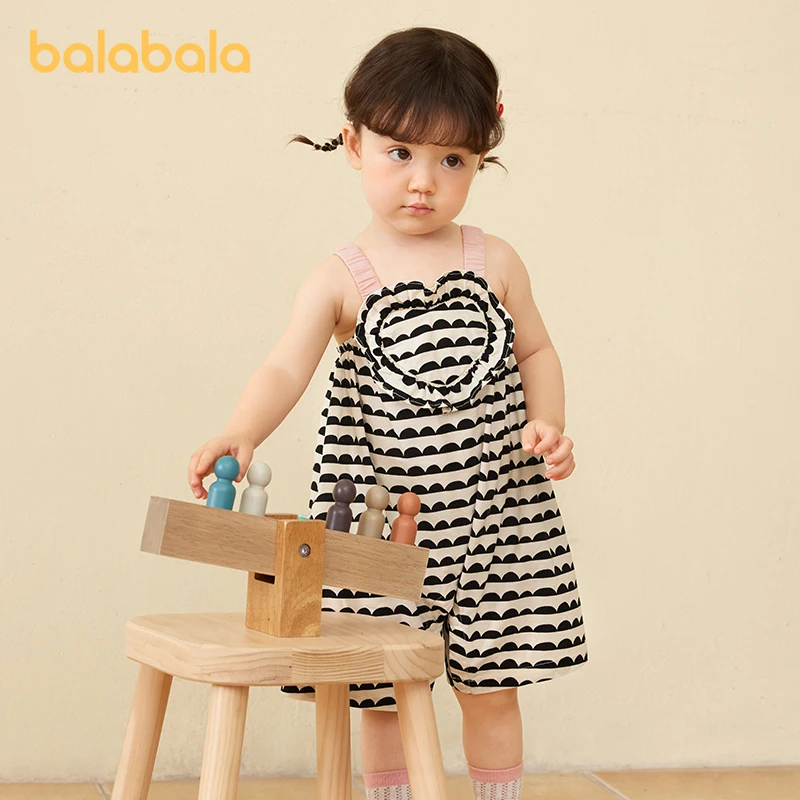 Balabala   옷, 여아 바지, 귀엽고 가벼운 옷, 2024 여름 신상 의상