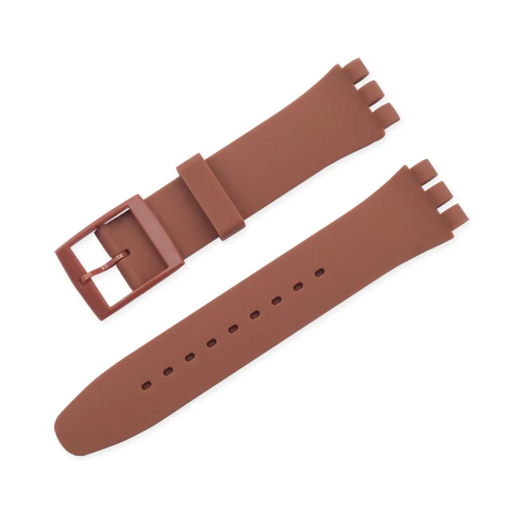 Cinturino In Silicone Per Orologio Dal Design Semplice Cinturino Regolabile Per Cinturino Da Polso Accessori Modificati Sostituzione Per Swatch Black