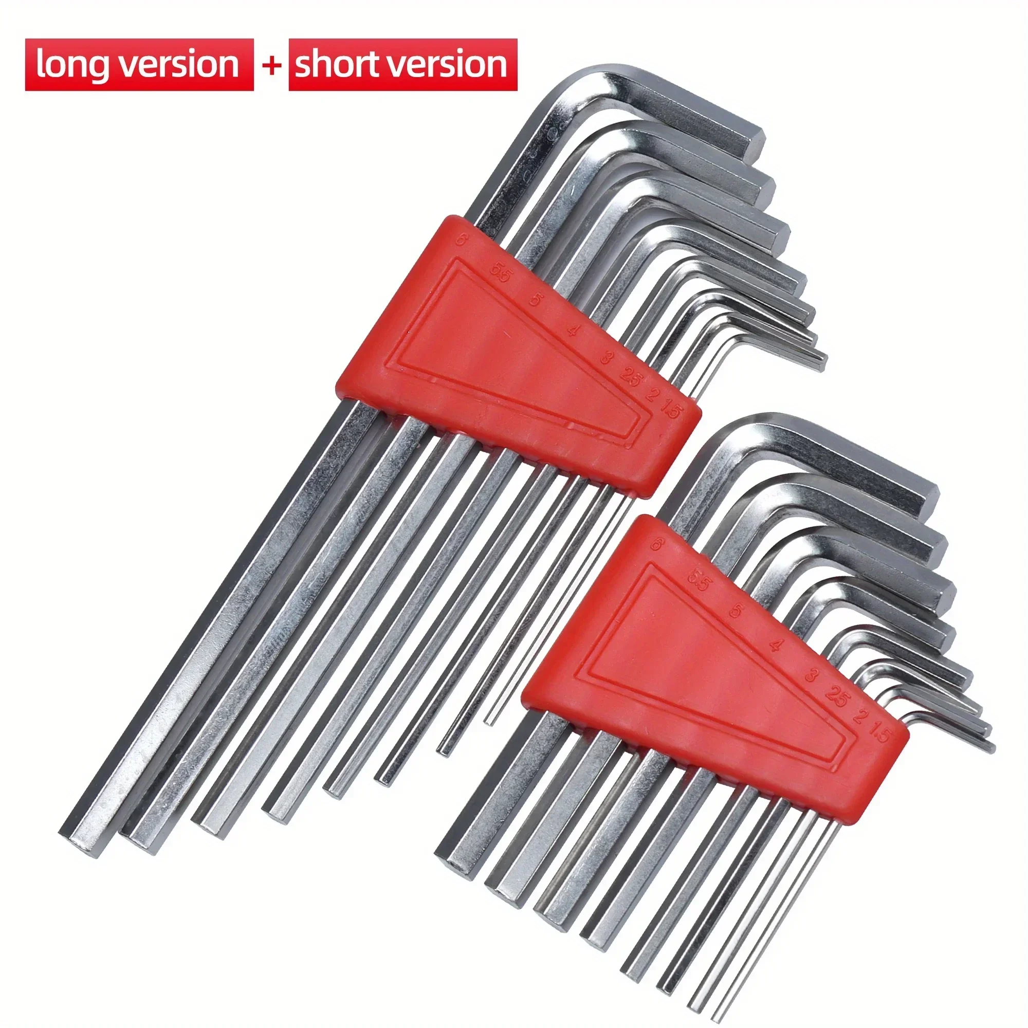 8 pcs Allen Wrench,Metric Wrench,Inch Wrench,L Wrench Size Allen Key Short Arm Tool Set Easy To Carry In The Pocket 2025