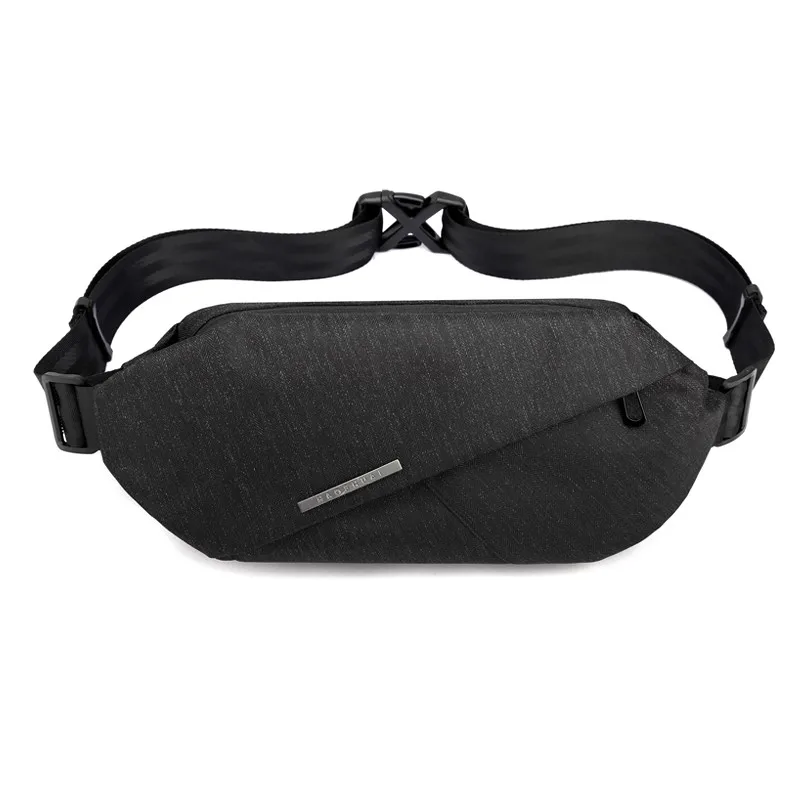 

Men Lightweight And Comfortable Nylon Waist Pack Small Sling Bags Solid Zipper Outdoor Casual Simplicity Stylish Sling Chest Bag