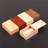 5PCS Solid Natural Wood Unfinished Storage Box With Sliding Top For Necklace Ring Gift Box USB Decorative Gift Wooden Case Box 2
