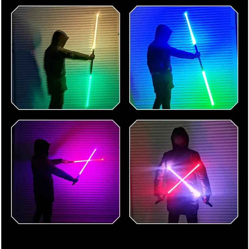 

78cm Color-changing Sparring Metal Laser Sword Alloy Pixel Lightsaber Charging 2-in-1 Kids Toy Blackpink Lightstick Light Saber