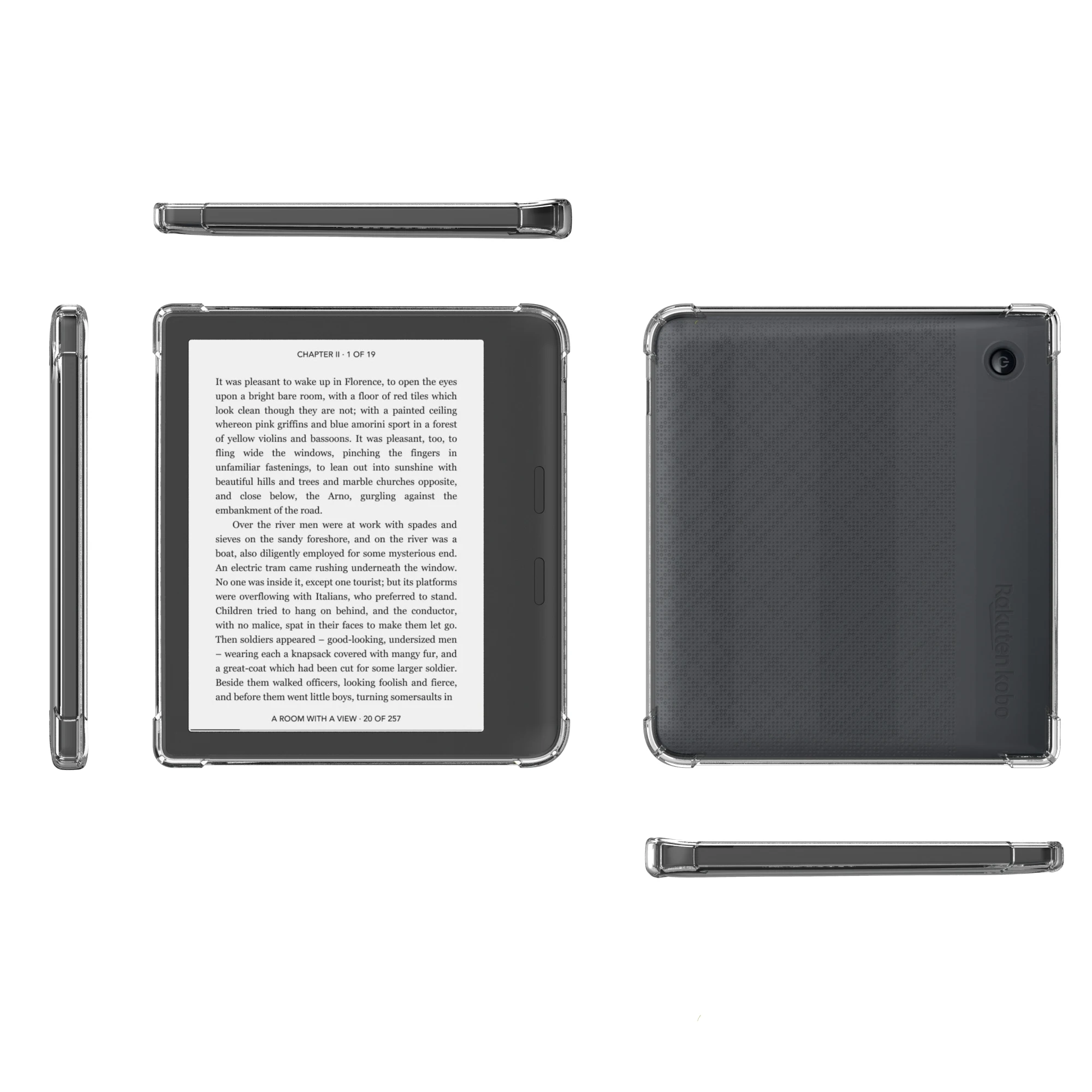 Capa Transparente para Kobo Libra Slimfit Leve Transparente em Silicone Capa Traseira Flexível e Macia Modelo N418 2023 - Imagem 2