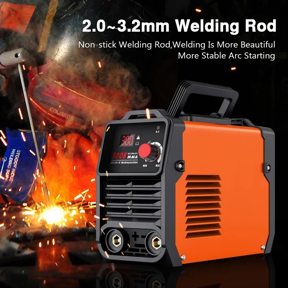 Portable Welding Machine 220V Inverters Arc Electric Welders 300A Current Adjustable Compact Iron MMA Electric Welding Equipment 2
