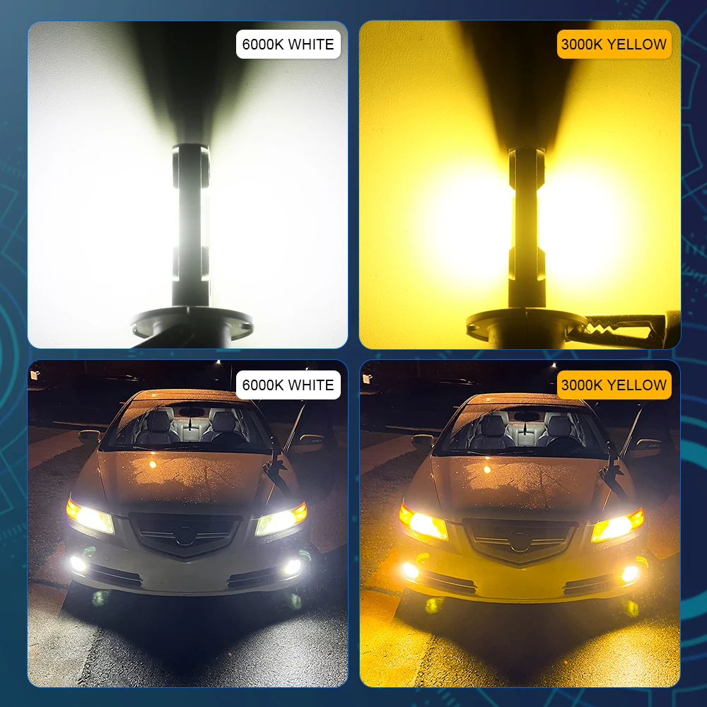 NLpearl H1 H3 Led Car Led Headlight Bulb 20000Lm Csp 3570 6500K 3000K 80W for Auto Fog Light Headlamp Canbus 12V Car Accesorrie