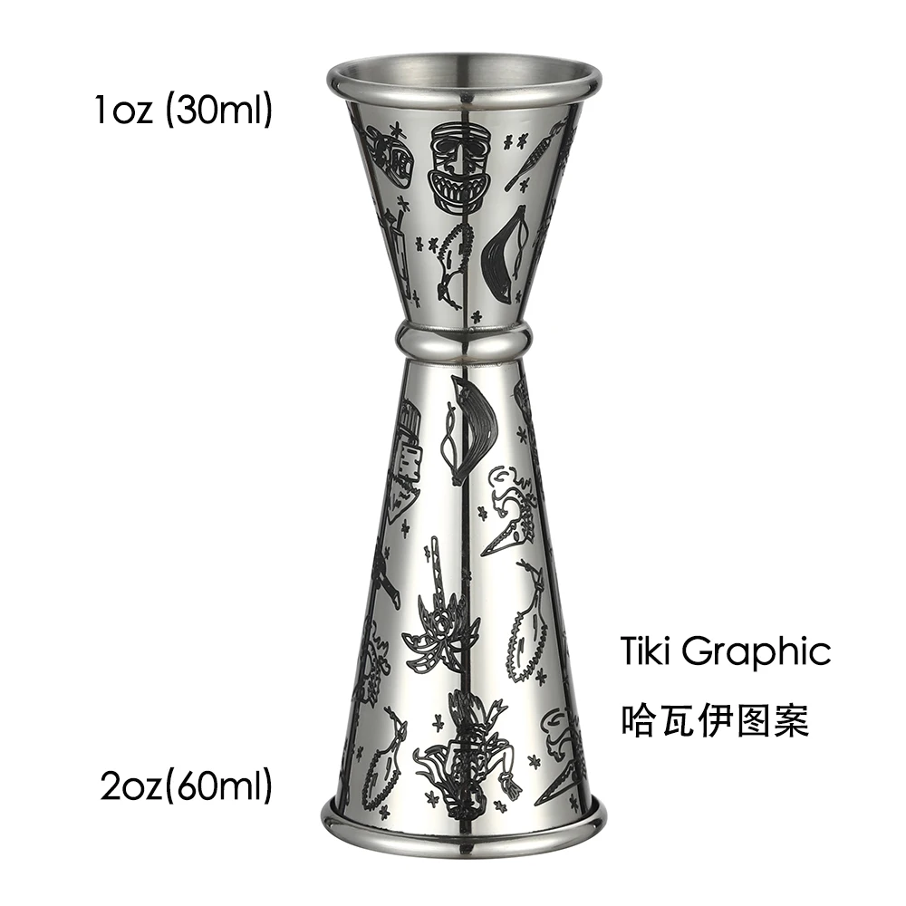 Premium Double Cocktail Jigger for Bartending - Precision Drink Measuring Tool