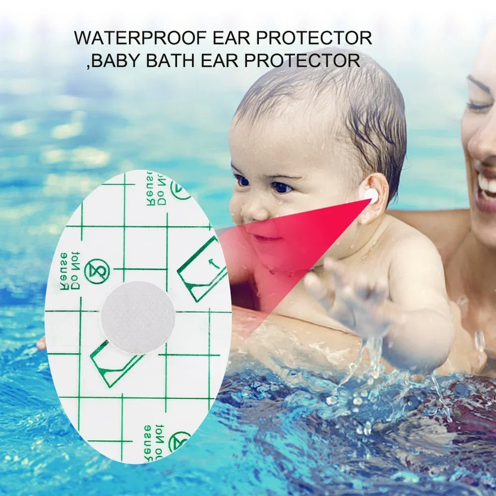 100-20Pc Adhesive Ear Pad Anti-Wear Foot Patch Heel Patch Waterproof Baby Adult Bath Ear Protector for Bathroom Swimming Sticker 5