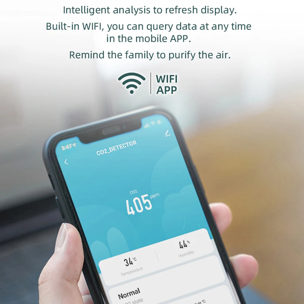 LED CO2 감지기 이산화탄소 테스터, 온도 및 습도 테스트 계량기, NDIR 적외선 센서, 가정용 공기질 테스터