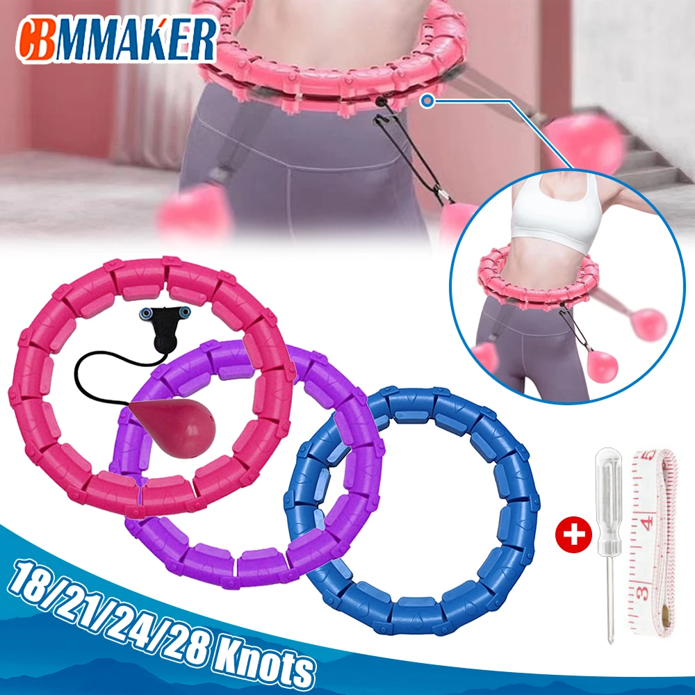 Fitness Smart Sport Hoop Thin Waist Exercise Detachable Massage Hoops