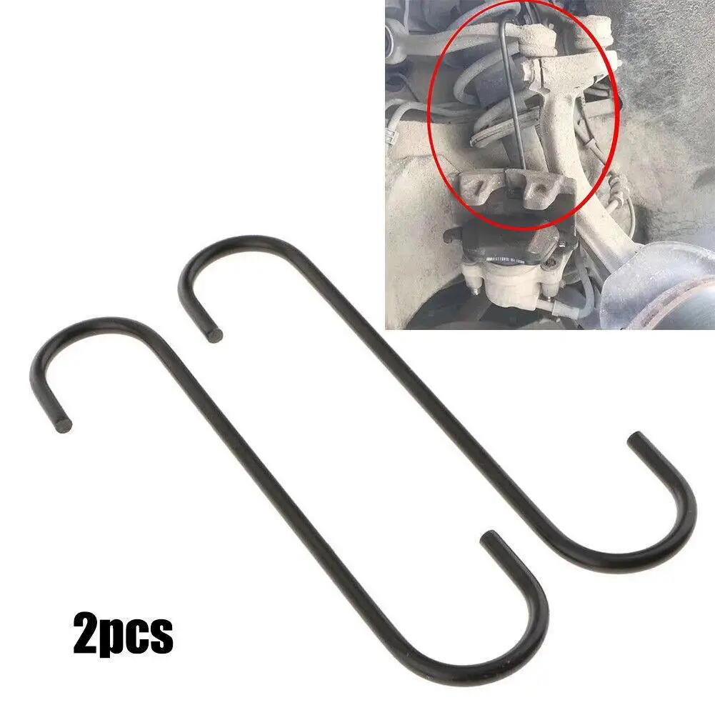2pcsCarCaliperSShapeHangerHookForSuspensionAxleDiscBrake