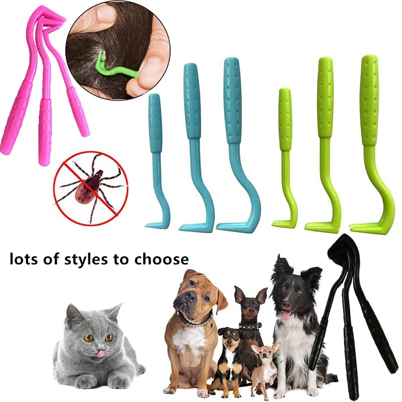 

50sets 3PCS Pet Flea Remover Tool Scratching Hook Remover Pet Cat Dog Grooming Supplies Tick Picker Flea Removal Tool Pet Comb