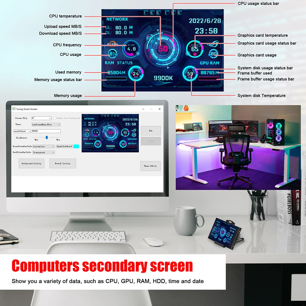  USB PC  ÷ 3.5 ġ IPS DIY ǻ µ ͸ CPU, GPU RAM HDD ũ ̴ ITX ̽ AIDA64