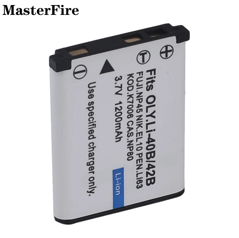 

EN EL10 1200mah 3.7V Camera Battery for Nikon EN-EL10 Olympus Li-40B/42B Fujifilm NP-45 Pentax D-LI63 Kodak K7006 Batteries