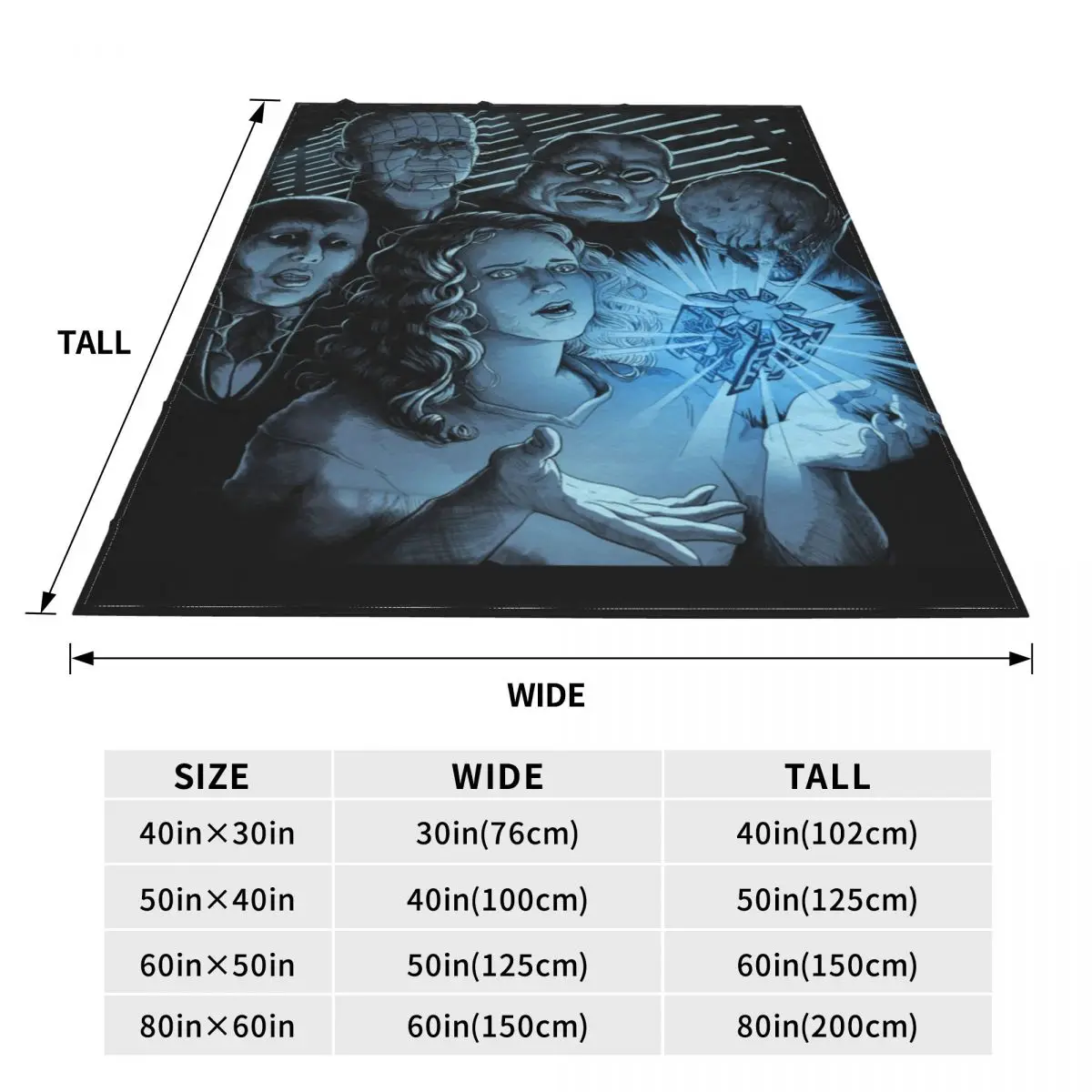 Hellraiser-����� �ö��� ����Ŷ, ������ ����ִ� ����Ŷ 200x150cm ħ�뺸