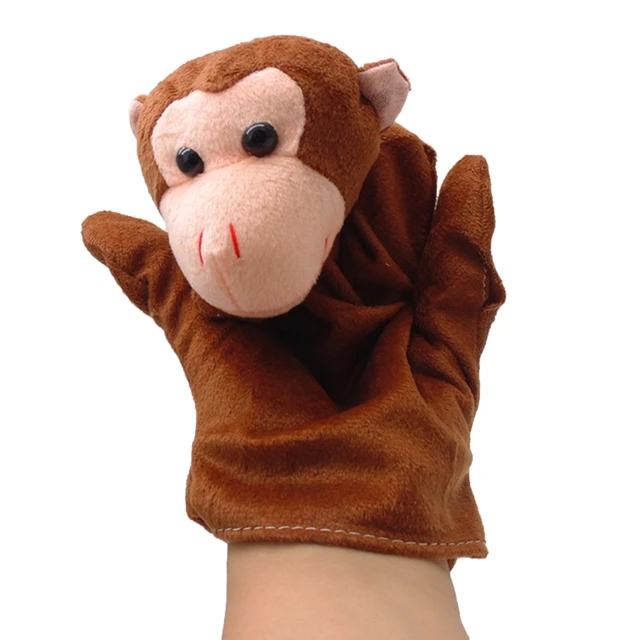 Lovely Soft Hand Puppet Fidget Gloves Giftbox Goodie Bag Filler Interactive Kids Animal Toy New Year Prank Finger Toy 2