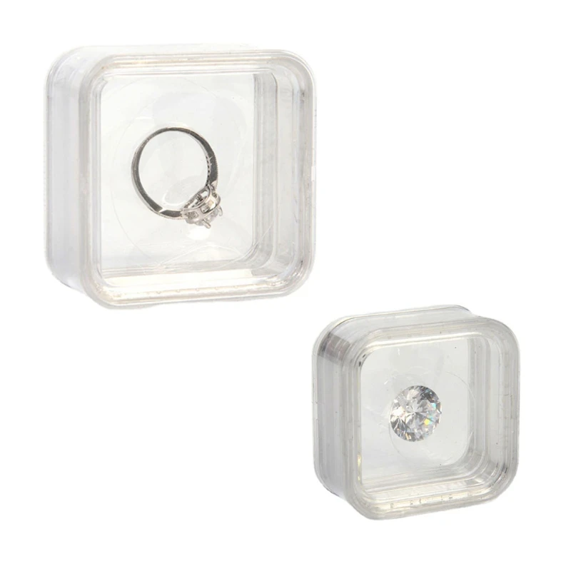 Practical Elasticity Membrane Jewelry Storage Box Transparent 3D Floating Frame Box Display Holder Storage Medallions