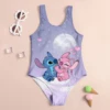 One-Piece Cute Stitch Girls Sleeveless Swimsuit Set - Good Stretch And Comfortable For Summer Beach Swimwear Set 2