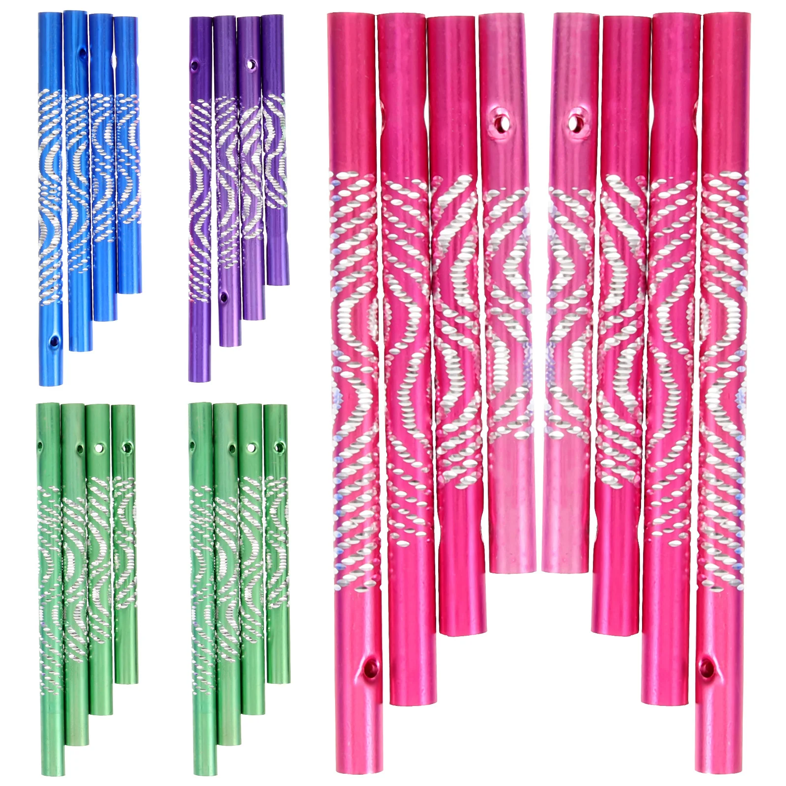 

24pcs DIY Metal Wind Chime Tubes Wind Chime Kit for DIY Wind Chime Making