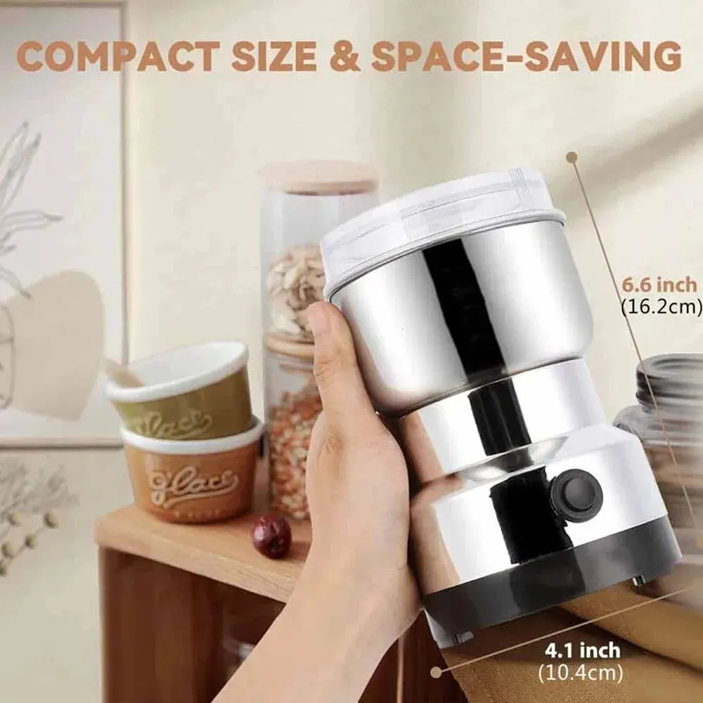 Stainless Steel Electric Coffee Bean Grinder with 4 Blades