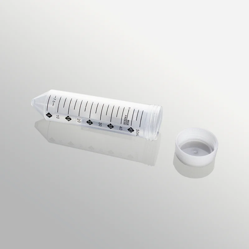 LABSELECT Sterilized centrifuge tube, With plastic rack, 50ml Centrifuge tube, Free of heavy metals, 25 pieces/pack, CT-012-50MF