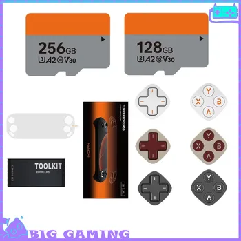 Accessori per console di gioco per mangmi Pocket Max, modulo con pulsanti meccanici, pellicola temperata, scheda di memoria TF per dispositivi portatili da gioco