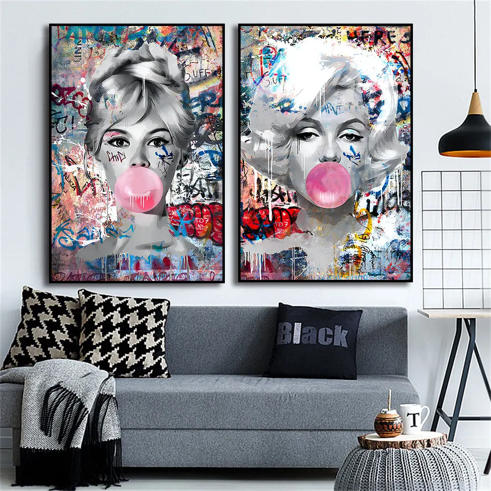 Motiv Audrey Hepburn Plakativ Fashion Abstrakt Pop Art - 4 Colors