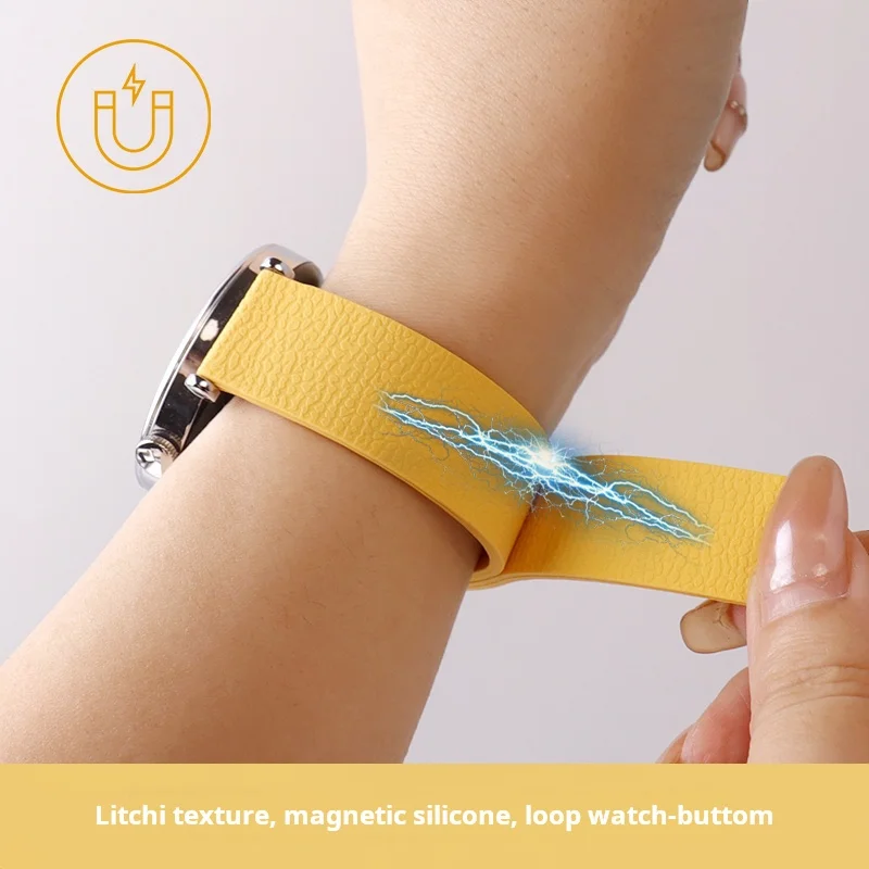 Magnetic Silicone Band - Versatile Fitness Smartwatch Strap