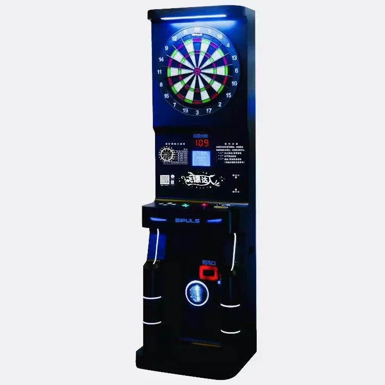 Coin Operated Indoor Sport Arcade Darts Game Standing Dart Board Indoor Public Playground Video