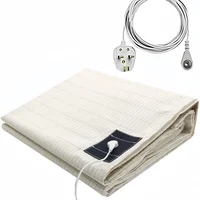 Grounding Sheets King Size - Organic Cotton and Silver Fiber, Grounding Fitted Sheet Wellness Sleep Deep Gray 1