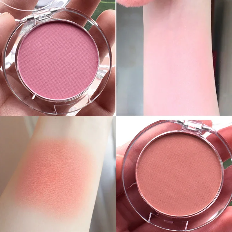 Monochrome Blush Pallete 6 Color Peach Cheek Blusher Powder Makeup Contour Shadow