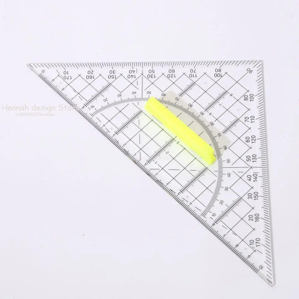 Geometry Tool Kit With Compasses, Protractor, Pencil, Eraser, Sharpener, Set Square, Triangle, 6" Ruler, Lead Refills, Storage Box1 - View #5
