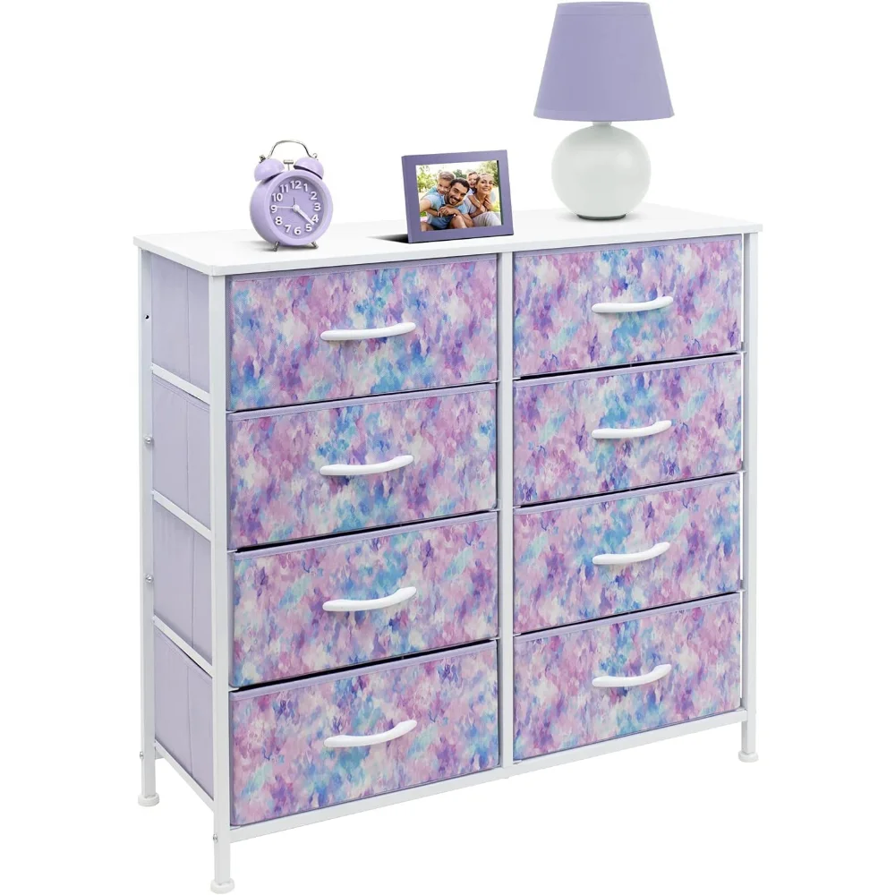 Dresser with 8 Drawers - Furniture Storage Chest Tower Unit for Bedroom,  Hallway, Closet, Office Organization(8-Drawer, Tie-dye) - AliExpress