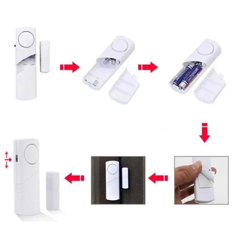 Door Window Wireless Burglar Alarm Magnetic Sensor Home Safety Wireless System Security Device Home security system security alarm wireless alarm
